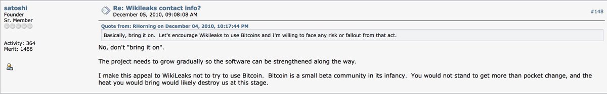5/ Satoshi being cautious about not moving too quickly.