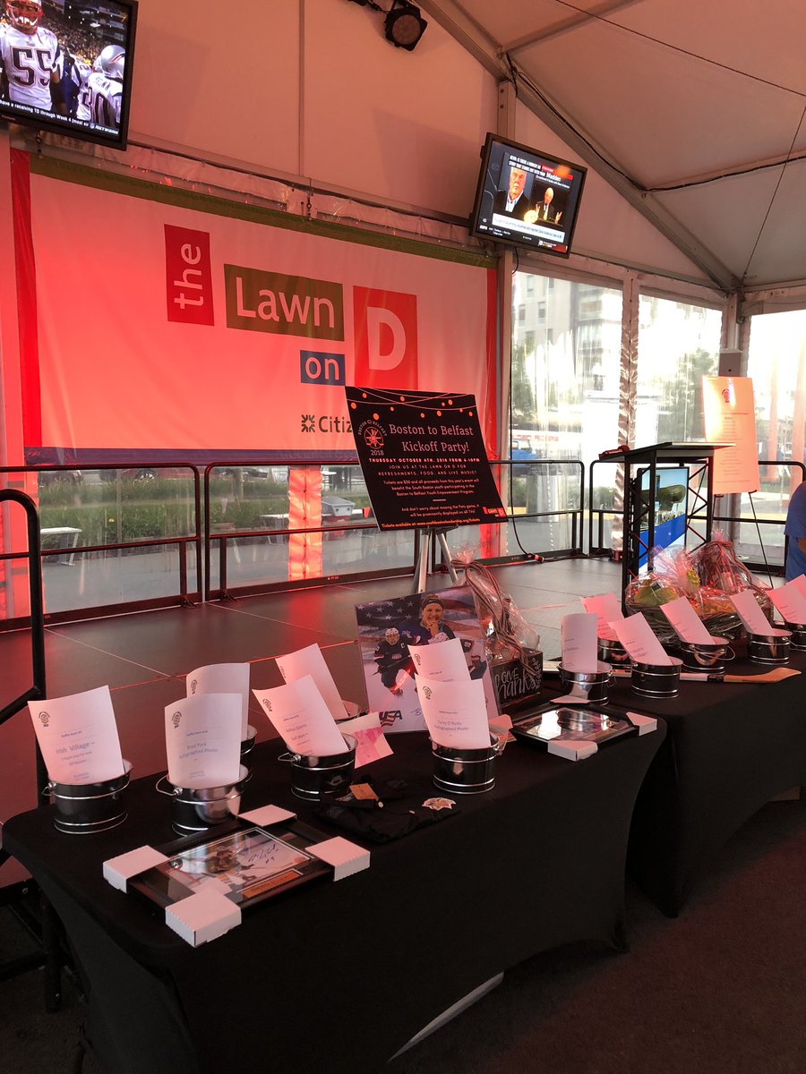 SBLeadership's tweet photo. Raffles are out! Stop by @lawnond if you get a chance. #bostontobelfast https://t.co/lycn7hL47J