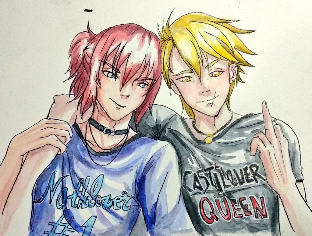 UmikoLunita's tweet image. El fanart terminado ;) #CorazónDeMelón #fanart #castaniel