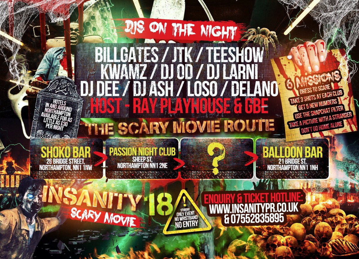 Ohxmalulu's tweet photo. 🎃🤘 #INSANITY18🤘🎃🤘

INSANITY RETURNS…

🚨🤩 HALLOWEEN SPECIAL 🤩🚨

1st November 2018

🧟‍♂🎃🤘 #INSANITY18 🤘🎃🧟‍♂

😈 https://t.co/ydwxdtQLbI https://t.co/fPz7zEbFla