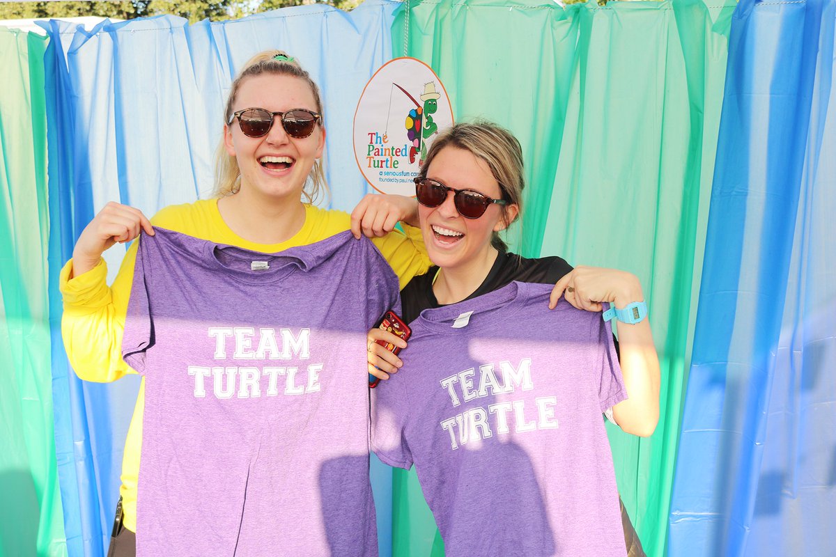 PaintedTurtleCA's tweet image. #TBT to the Tiburon half marathon last weekend, where more than 50 turtles volunteered and 11 participants ran for #TeamTurtle! Special shoutout to camper Maisie for raising over $400 and @titanium_racing for hosting us as the charity partner — we raised over $5K for Camp!