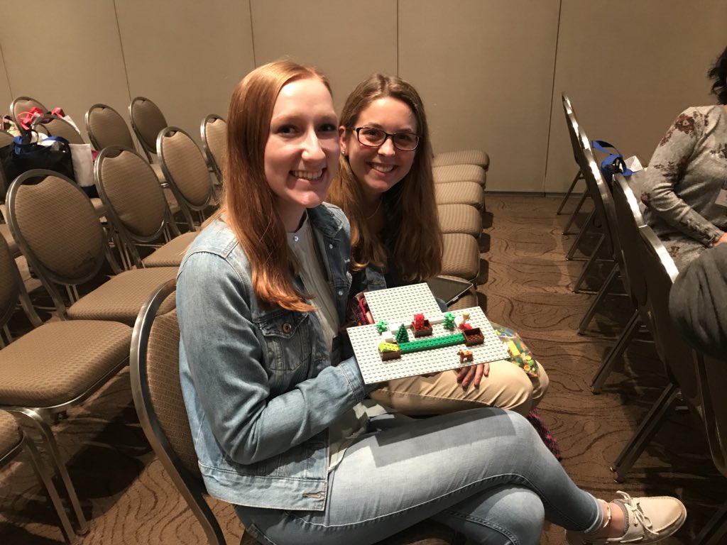 lanamitric's tweet photo. Playing with LEGOs at our #IRC2018 presentation in Peoria! #lego #storytelling https://t.co/CGFn63apzq