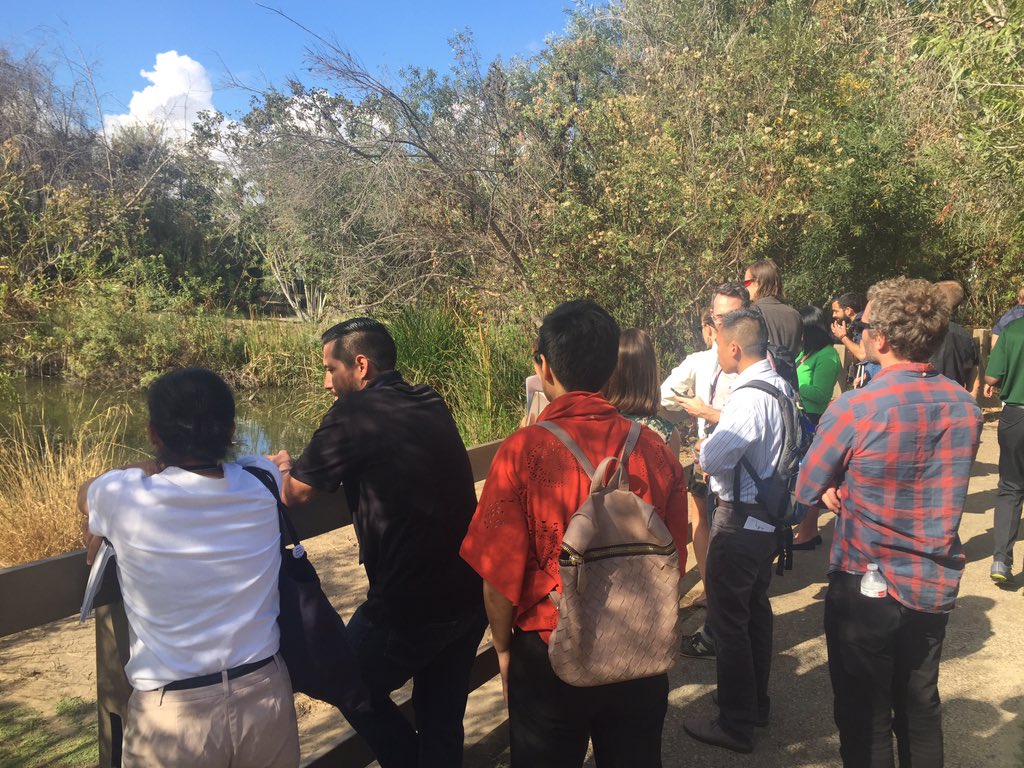 jeffreysowen's tweet photo. Great tour of South L.A. today for #NACTO18 highlighting Augustus Hawkins Nature Park, changes underway at Jordan Downs, and Watts, Inglewood https://t.co/MSdDqL12YM