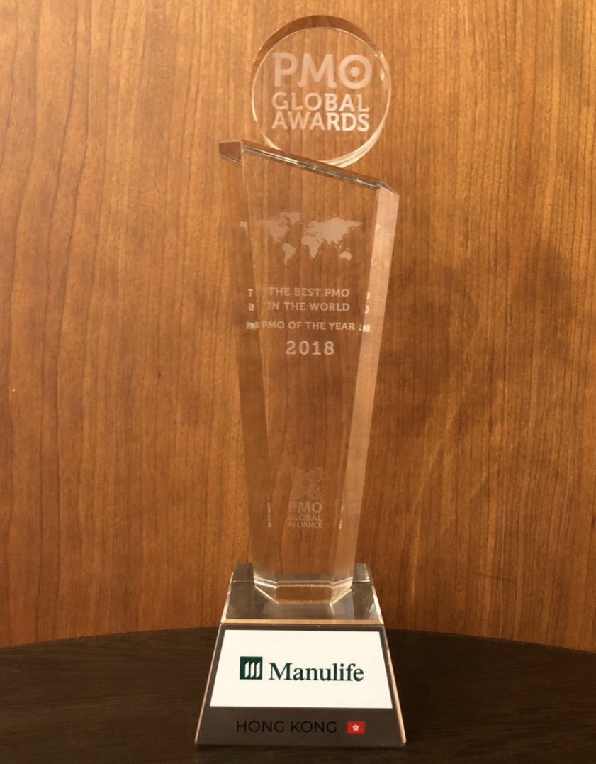 Congratulations to MANULIFE  ASIA, representative of Hong Kong, the 2018 World’s PMO of the Year Award recipient.
Great job, Bianca Ilibasic and Leyton Brownlie!!!

#pmoawards
#pmoglobalalliance
#futurepmo
#pmo
#pmot