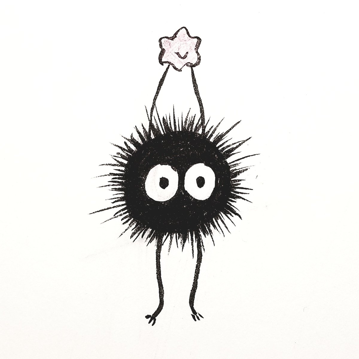 Inktober day 4: soot sprite #inktober  #inktober2018