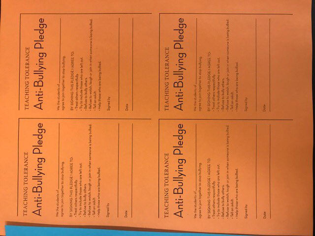 GrecianWalker's tweet photo. October is National Bullying Prevention Month.   Students at Boys and Girls High School are taking the pledge.  Will you? #WeAreBrooklynNorthStrong #ChampionsForChildren @TPaulin_FSL @PLFROSS @SuptKarenWatts https://t.co/y2jIQX2K0V