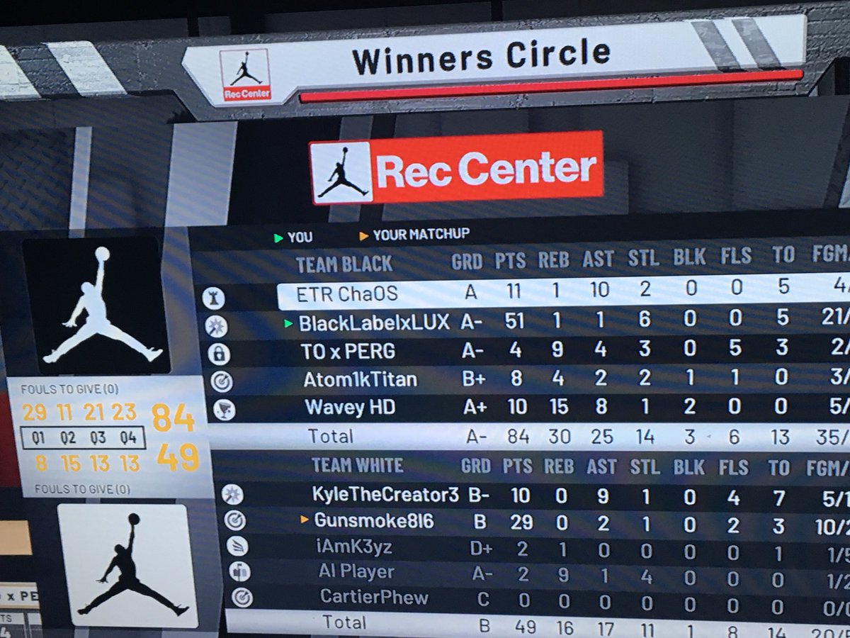Blaclabelz0's tweet photo. I just want to say thank you to a great set of teammates. Best set of randoms I’ve ever played with #2k19 #showcase @UniqueMazique @youFamousEnough @OKCSC2KX @WalkOnWarriors https://t.co/6m0GkgKAos