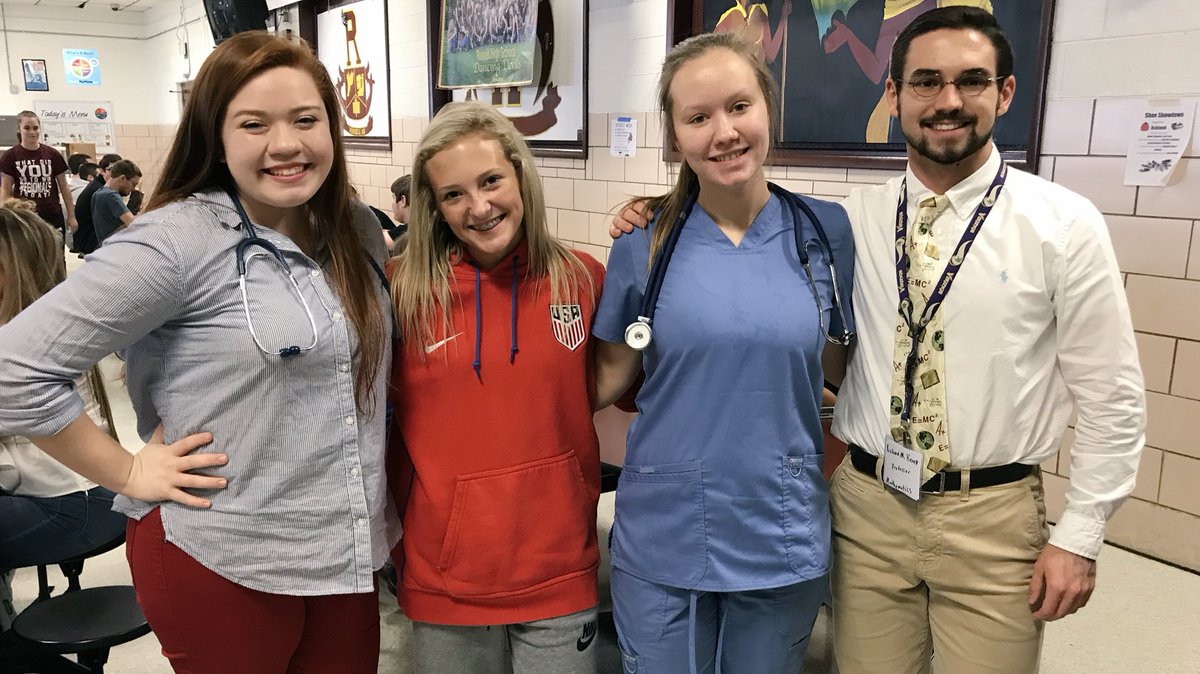 RussellHigh's tweet photo. Day 4 of Spirit Week showcased the students callings! #CareerDay #RussellProud #RedDevilTradition https://t.co/fG2M2D5LVJ