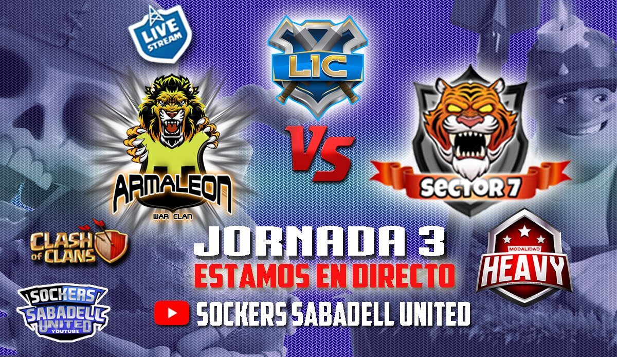 Seguimos en el canal... GUERRAZAAAA 🔥🔥🔥🔥
<a href="/LICCOC/">LIC</a> 

<a href="/Sector7clash/">Sector 7</a>  🆚 <a href="/CLAN_ARMALEON/">CLAN ARMALEON</a> 
Estamos en vivo en este enlace:
youtu.be/wWNJDU6SiNU