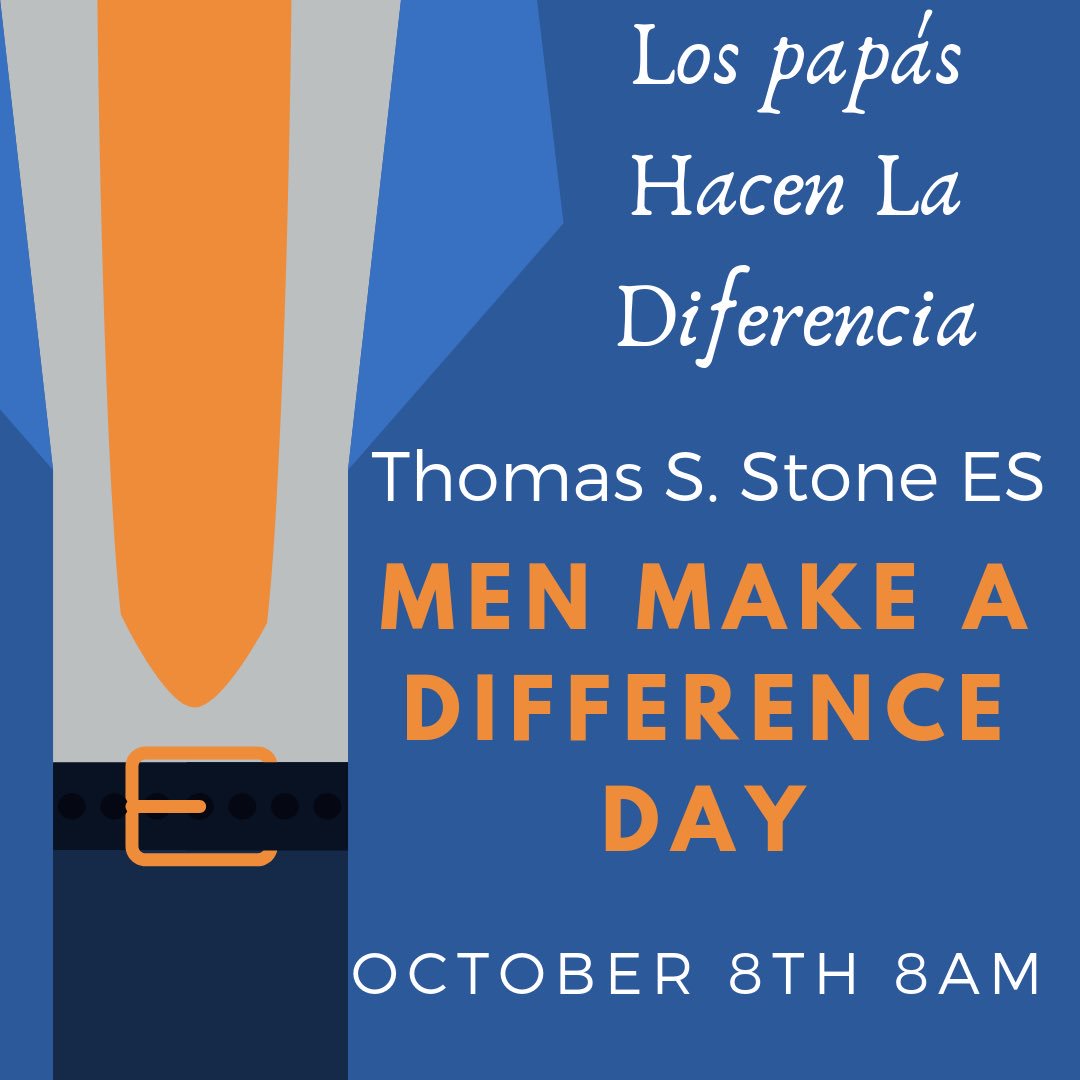 Dad, Step-dad, Guardian! Join us on Monday, October 8th from 8:00-10 am to celebrate "Men Make A Difference" and to thank YOU for making a difference in a child's life!