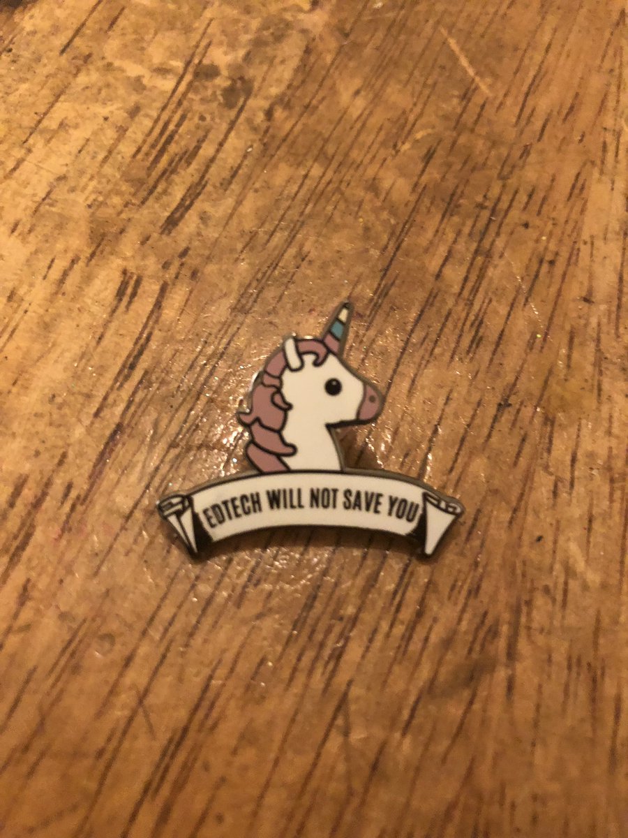 ProfBrandle's tweet image. Look why came just in time for #OpenEd2018!!!!! Thank you @DonnaLanclos for my new favorite pin!!!