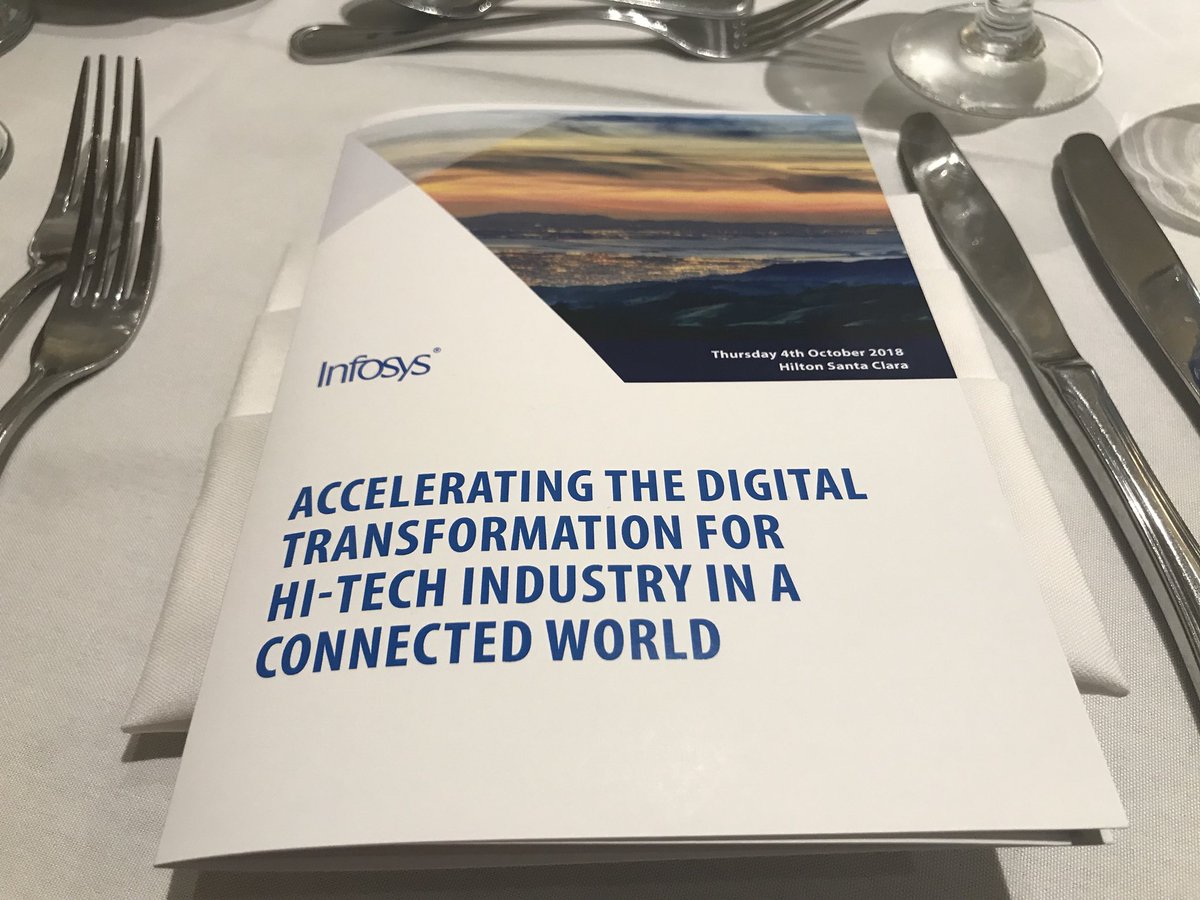 InfosysEvents's tweet photo. The Infosys @Oracle Practice team is in Santa Clara, CA today, hosting a roundtable on ‘Accelerating The Digital Transformation For #HighTech Industry In A Connected World.’ #digitalERP #digitalsupplychain #OracleERP https://t.co/iNcHyLdpJc