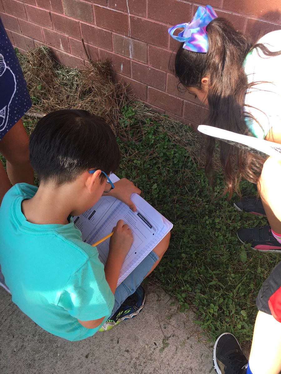 MsCurranGr3AAP's tweet photo. Acted like ecologists today and recorded our observations of the natural environment outside of the school. The students then wanted a fun group photo to end our excursion! #FHhighlights #thirdgradeisfun #science https://t.co/KvFMZBRIEd