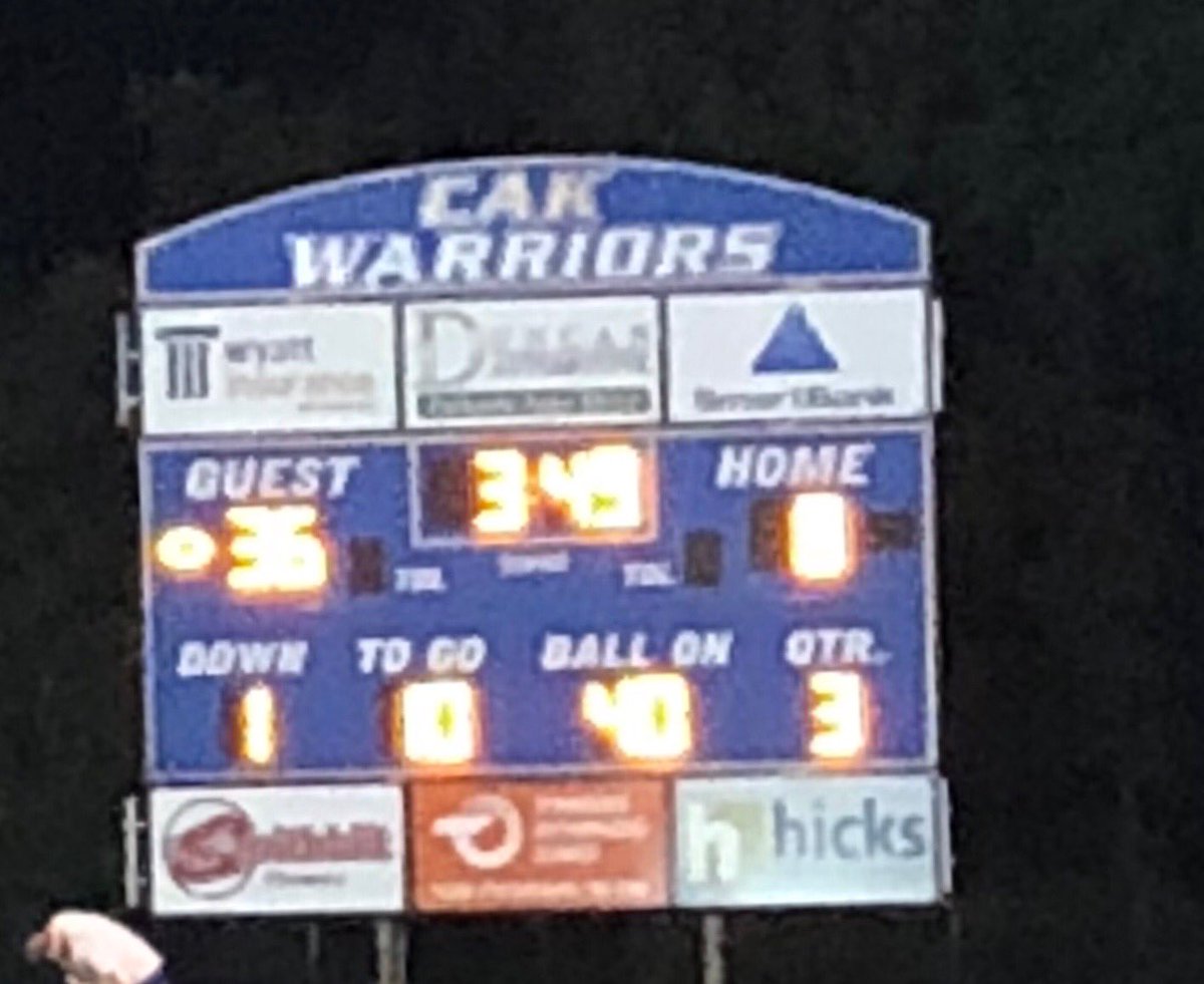 JeffHarshbarger's tweet photo. Senators score again!  36-8 with 3:36 left in the 3rd. #angrysenators https://t.co/WWlqM4kmkL