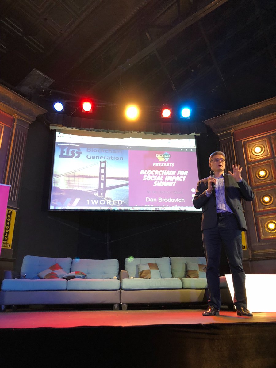 serendipiahotel's tweet photo. Dan Brodovich, Head of Product speaking about Marketing for Humanity through #blockchain #serendipialife https://t.co/wMGRvxdAKs