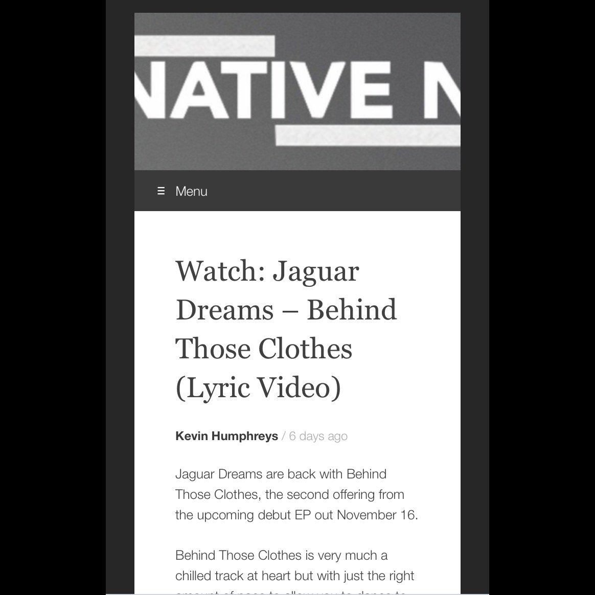 moximanagement's tweet image. Press love for @jaguar_dreams  &quot;Behind Those Clothes&quot; (s/o to #myoldkentuckyblog for the @SIRIUSXM spin &amp;amp; @Spotify for another #newmusicfriday add) #moxiPR