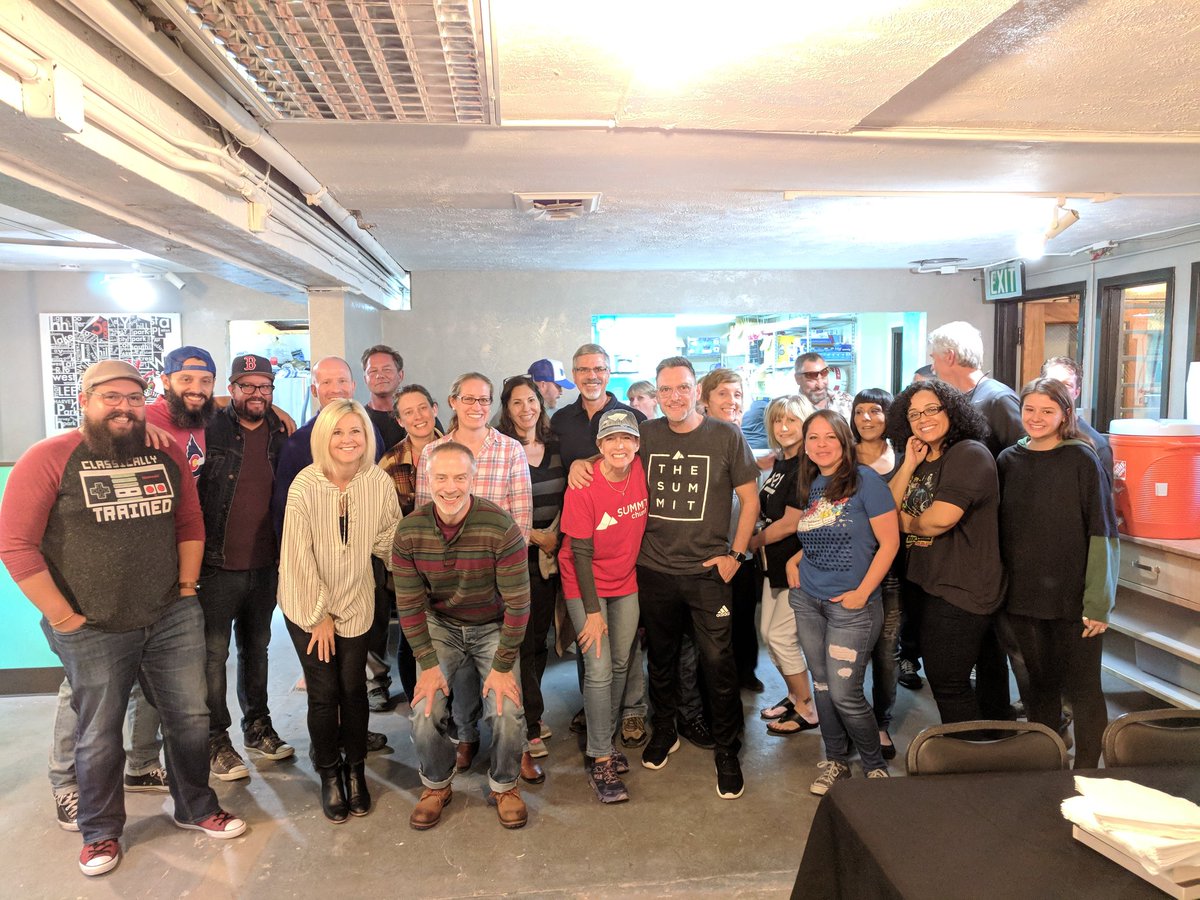 SummitChurchCO's tweet photo. Q: What rocks the 🏠 on a Thursday night?
A: The @SummitChurchCO #DreamTeam at Community Dinner #281! @UODenver303 #SmallGroups https://t.co/L4geQxejvD