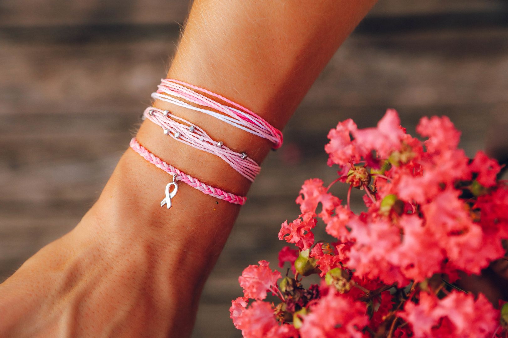 Pura vida 2024 breast cancer bracelet