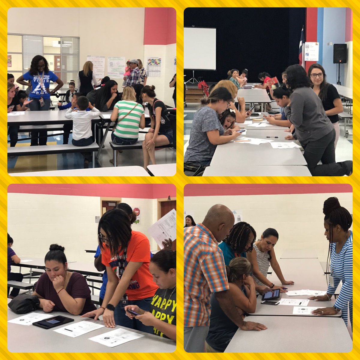 AE_Gators's tweet photo. Armstrong Teachers and UH Student Teachers took time to help parents during our Schoology Training. 💻 If you were unable to attend, we will host another training during Curriculum Night on October 25th. 😃 @FortBendISD @Schoology @UHCOE @roxnzac https://t.co/VxcCfqa9gK