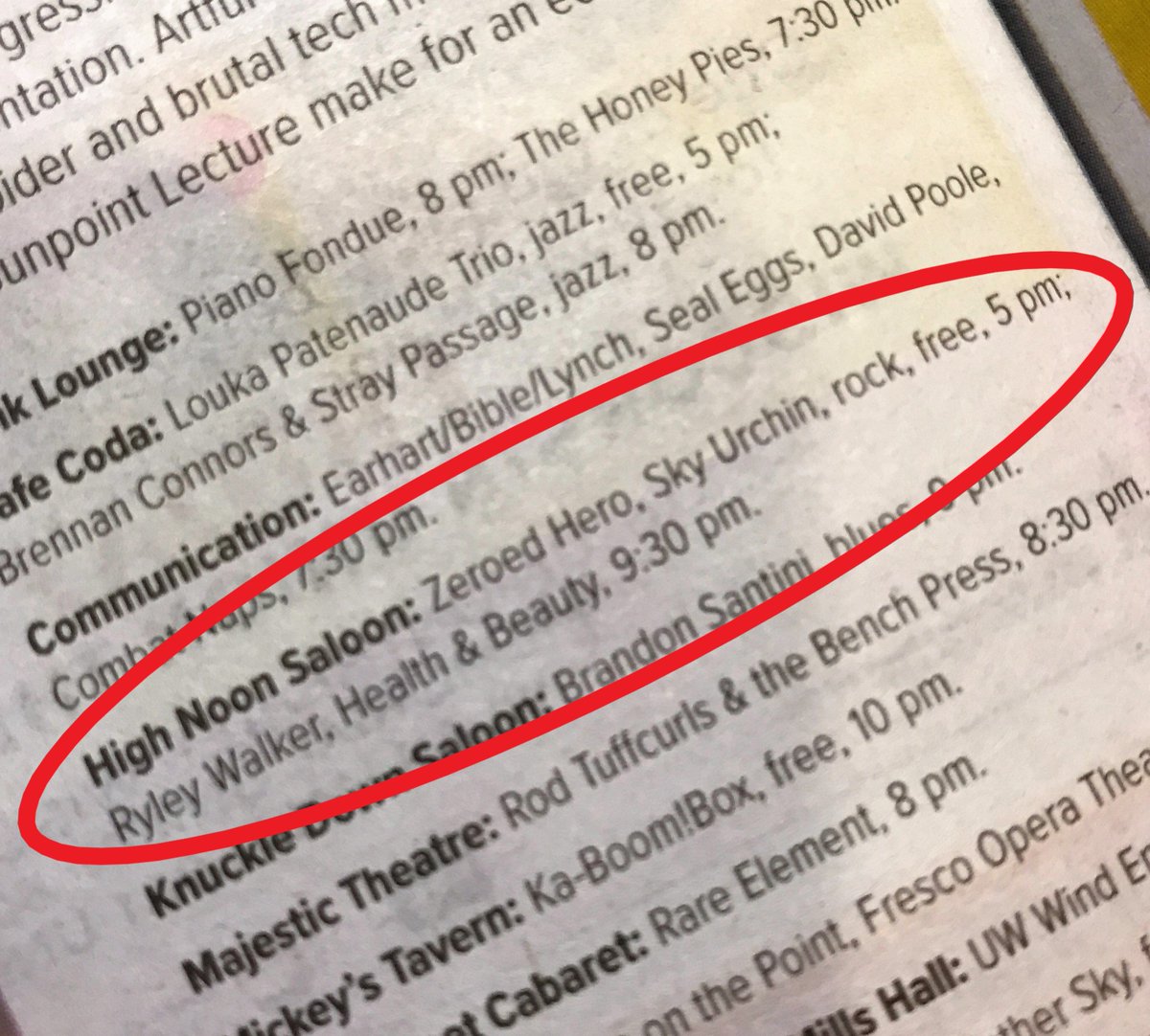 Zeroed Hero (@zeroedhero) on Twitter photo Always cool to make the cut for mention in <a href="/isthmus/">Isthmus</a> print edition - thanks for the support, Isthmus staff! Tell some friends & join us & <a href="/skyurchinband/">Sky urchin</a> at <a href="/HighNoonMadison/">High Noon Saloon</a> TMRW to start your weekend w/ a kind word, beverages, & some great rock & roll. Doors at 4, rock at 5. FREE! Always cool to make the cut for mention in <a href="/isthmus/">Isthmus</a> print edition - thanks for the support, Isthmus staff! Tell some friends & join us & <a href="/skyurchinband/">Sky urchin</a> at <a href="/HighNoonMadison/">High Noon Saloon</a> TMRW to start your weekend w/ a kind word, beverages, & some great rock & roll. Doors at 4, rock at 5. FREE!