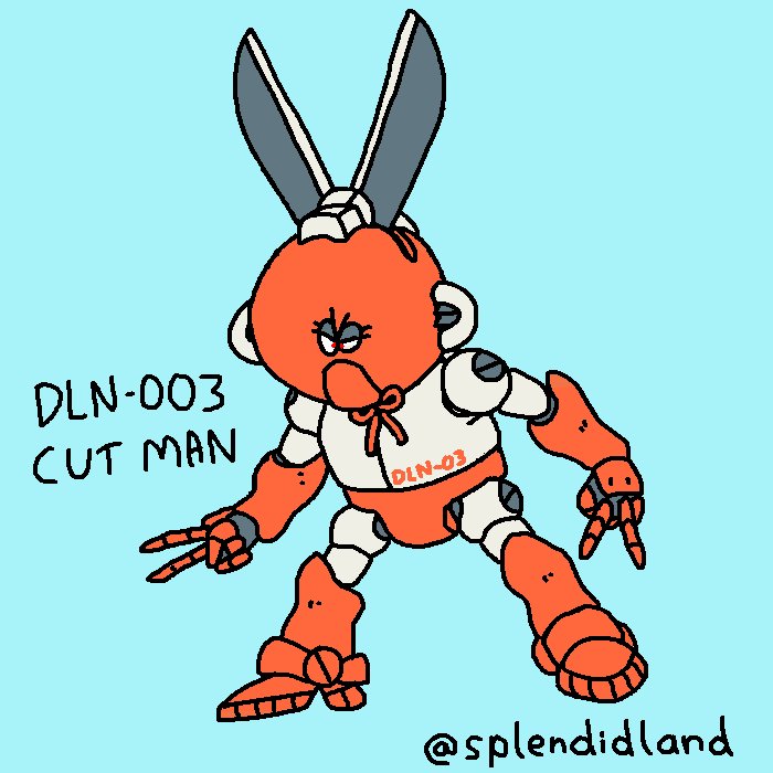 Samanthuel B L M On Twitter When I Think Of Megaman Boss I Always Think Of Cutman So I Doodled Him Too Megaman