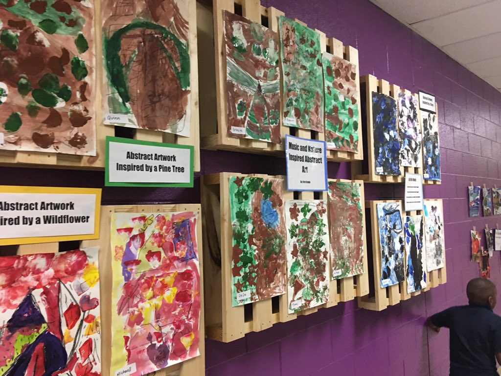 The walls of @InglewoodES. #steamshowcase #artinschool #jiannamirabelli #bestoftheeast #soaringeagles #ourschoolrocks