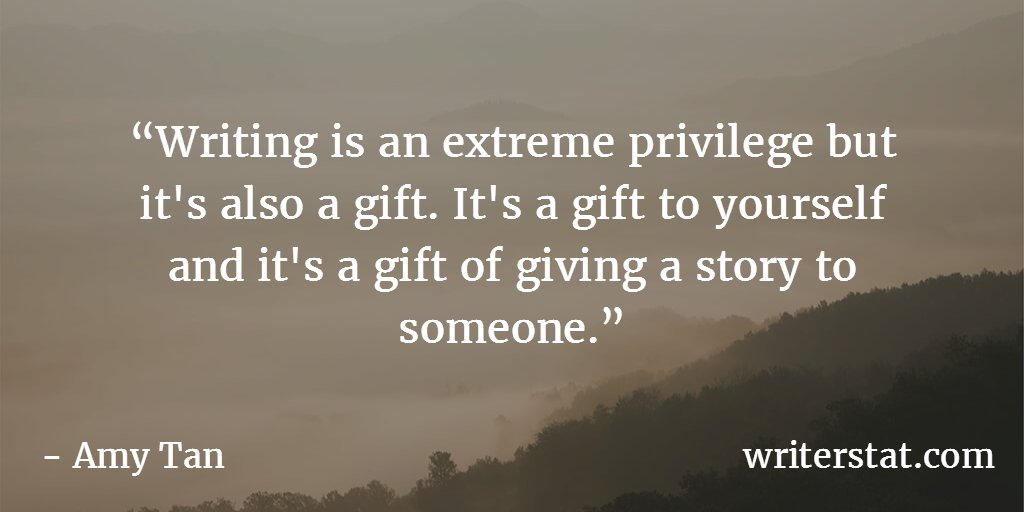 WrtrStat's tweet image. Writing gives us authors and our readers a chance to forget life for a while and live in the moment. #amwriting Keep Writing.