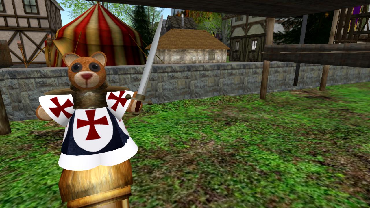 The Little Bear with a Dagger in Renaissance Island in Second Life!