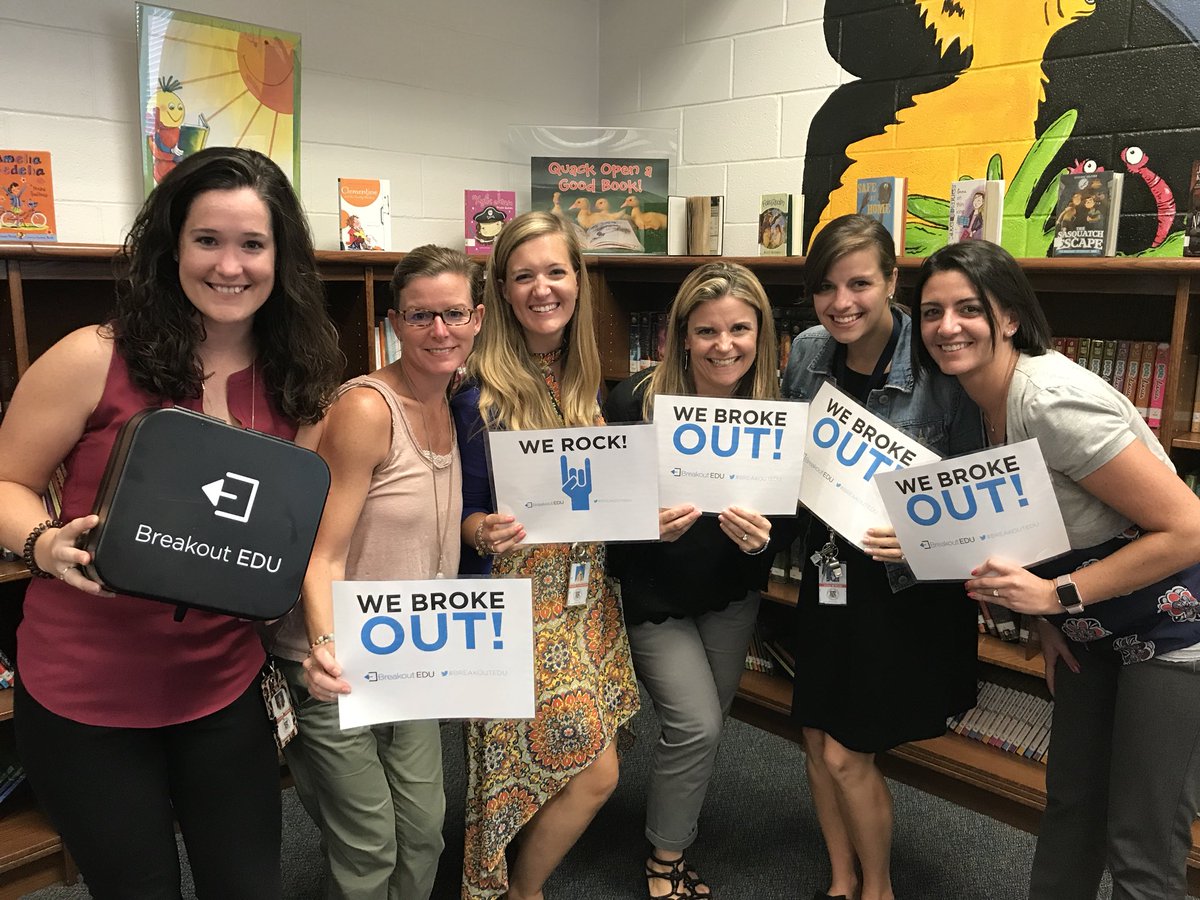 Woohoo!! They broke out in less than 30 minutes 🎉 great teamwork <a href="/MissCahill1/">Miss Cahill</a> and friends :) <a href="/breakoutEDU/">Breakout EDU</a>