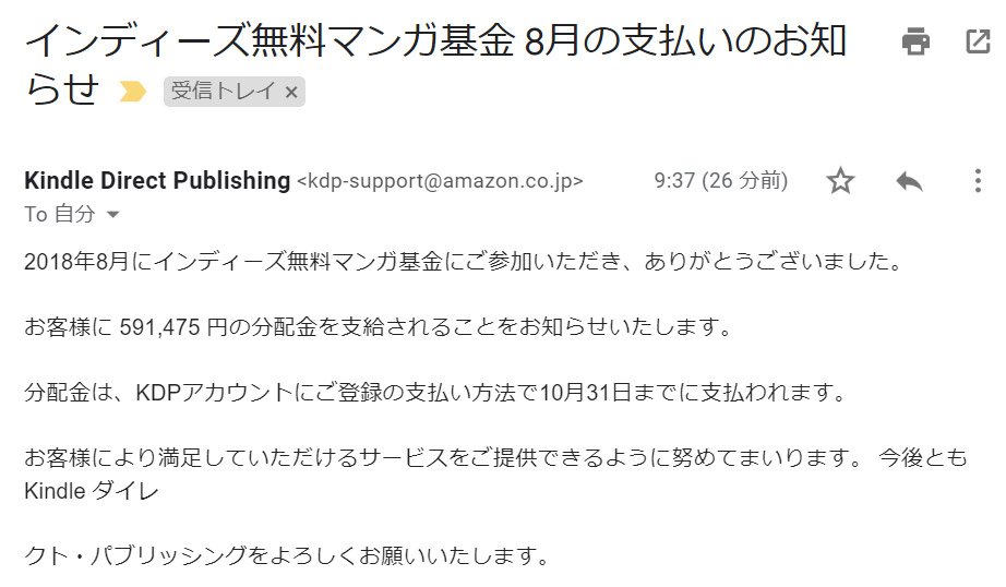 異能バトルアクション漫画「勇者のクズ」　　AmazonインディーズマンガストアでたくさんDLされたため、分配金が8月分だけで59万円を超えることがわかりました。購読・RTしてくれた方本… 