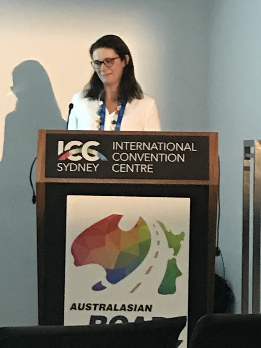 KeayLisa's tweet photo. Great to hear from Louise Cosgrove from Kids and Traffic #ARSC2018 - key partners over the past 10 years in the Buckle Up Safely program of work @georgeinstitute @neuraustralia https://t.co/SusZKv3Uaj