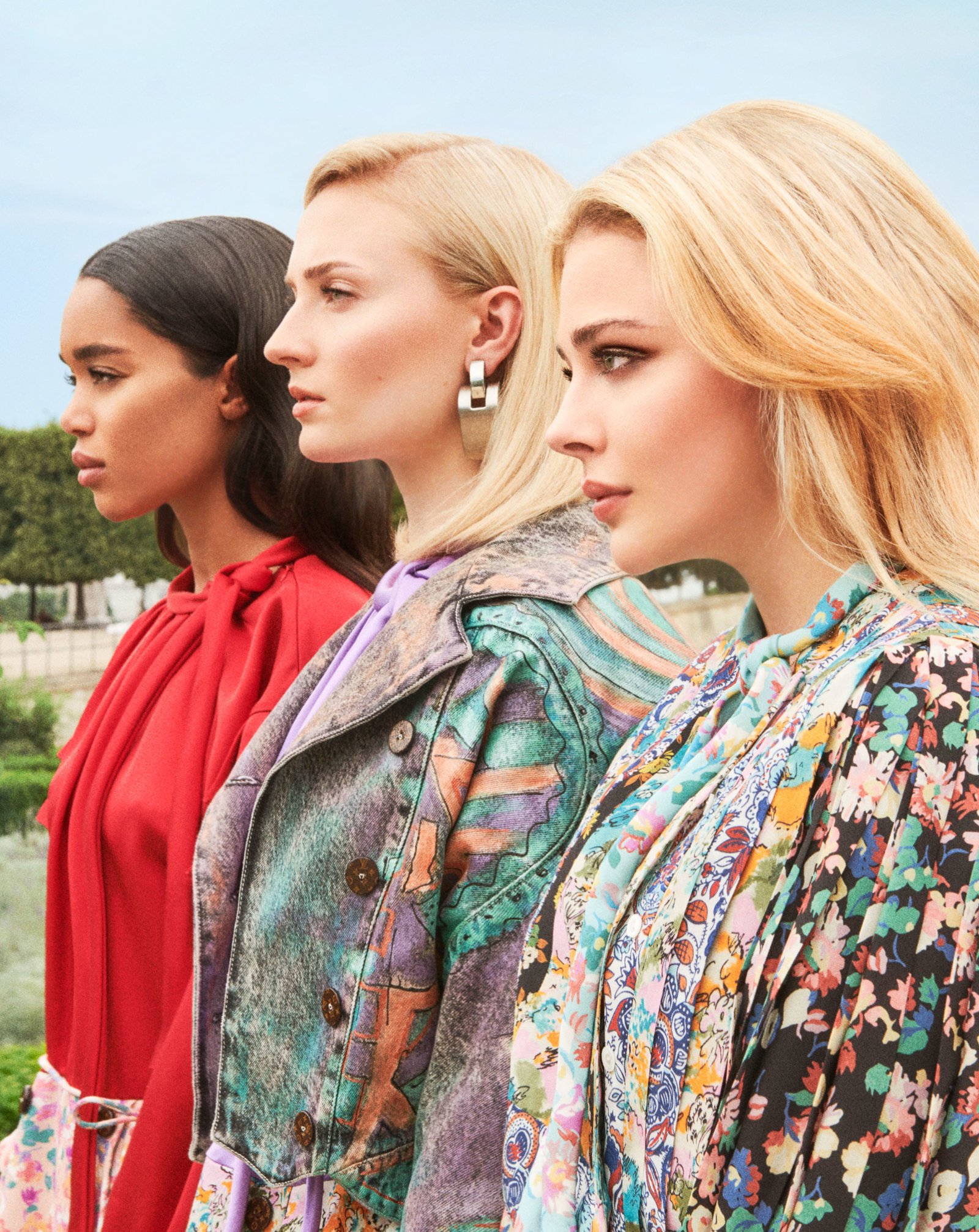 Louis Vuitton's 2018 Charlie's Angels: Chloe Grace Moretz, Sophie Turner,  and Laura Harrier