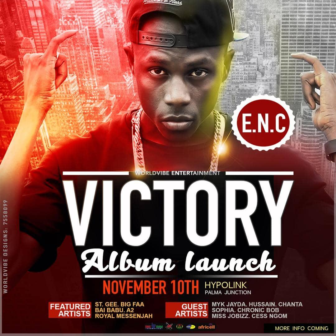 Njugson's tweet photo. November 10th At HypoLink #Generaloo #VictoryTheAlbum #VictoryTheAllBomb #Gambia #Njugson #DamaYiiEnt https://t.co/6xo1ccfxyp