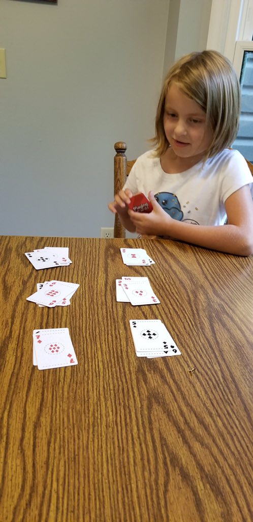 StantonElemAP's tweet photo. Miss Emily went home and showed her magic trick skills to her parents! #makingtens #mathisfun #weareallmathematicians https://t.co/cMsjfTqGWj