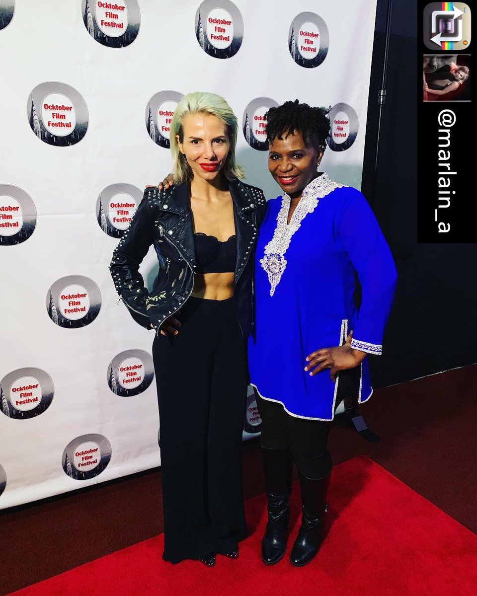 <a href="/marlain_a/">Marlain Angelides</a> Spontaneous night! One of my favourite people, director, acting coach, and dear friend @marishkashanice Thank you for letting me support your films <a href="/melindathemovie/">Melinda The Movie</a> and #WhatHappenedToGirlsNight screening at  #OktoberFilmFestival. 🎬👊Her actors rock those screens.