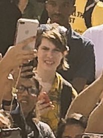 sassadawson's tweet photo. I went to see if there were any free t shirts and next thing I knew I was in the middle of the rally and Beto was right there in front of me... a moment for sure 😂🇺🇸 #BetoatUTSA https://t.co/HAyXj1CaAK