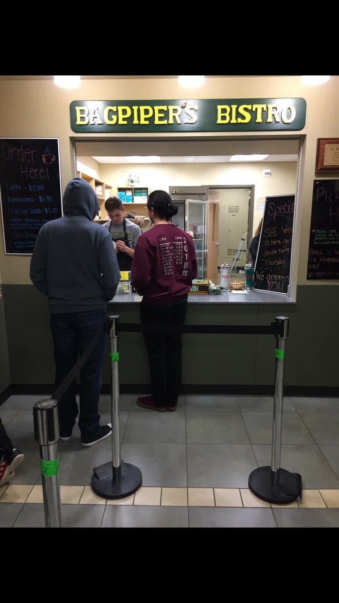 shadleparkdeca's tweet photo. In the Bagpiper's Bistro we have loyalty cards that we stamp each time you make a purchase.  Thank you to our loyal customers-we celebrate you today with a double stamp day!! #DECASBEWeek https://t.co/jmNmcVvmlX