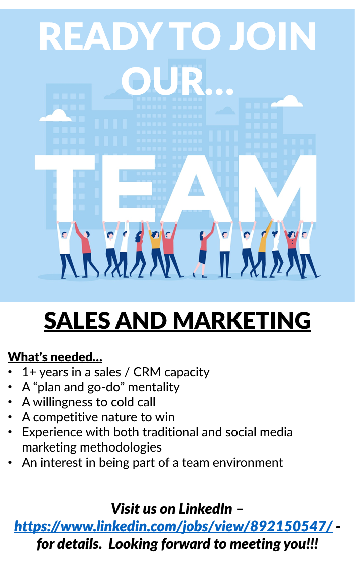 BetterYourLinac's tweet photo. See our new job posting on LinkedIn @ https://t.co/R8L3ZyJrSk .  This is a great opportunity to grow both personally and professionally.  Let us know if you or somebody you know may be interested in joining the RS&amp;A team. #Sales #Marketing #businessdevelopment #Careers https://t.co/9CBM2IwqFj