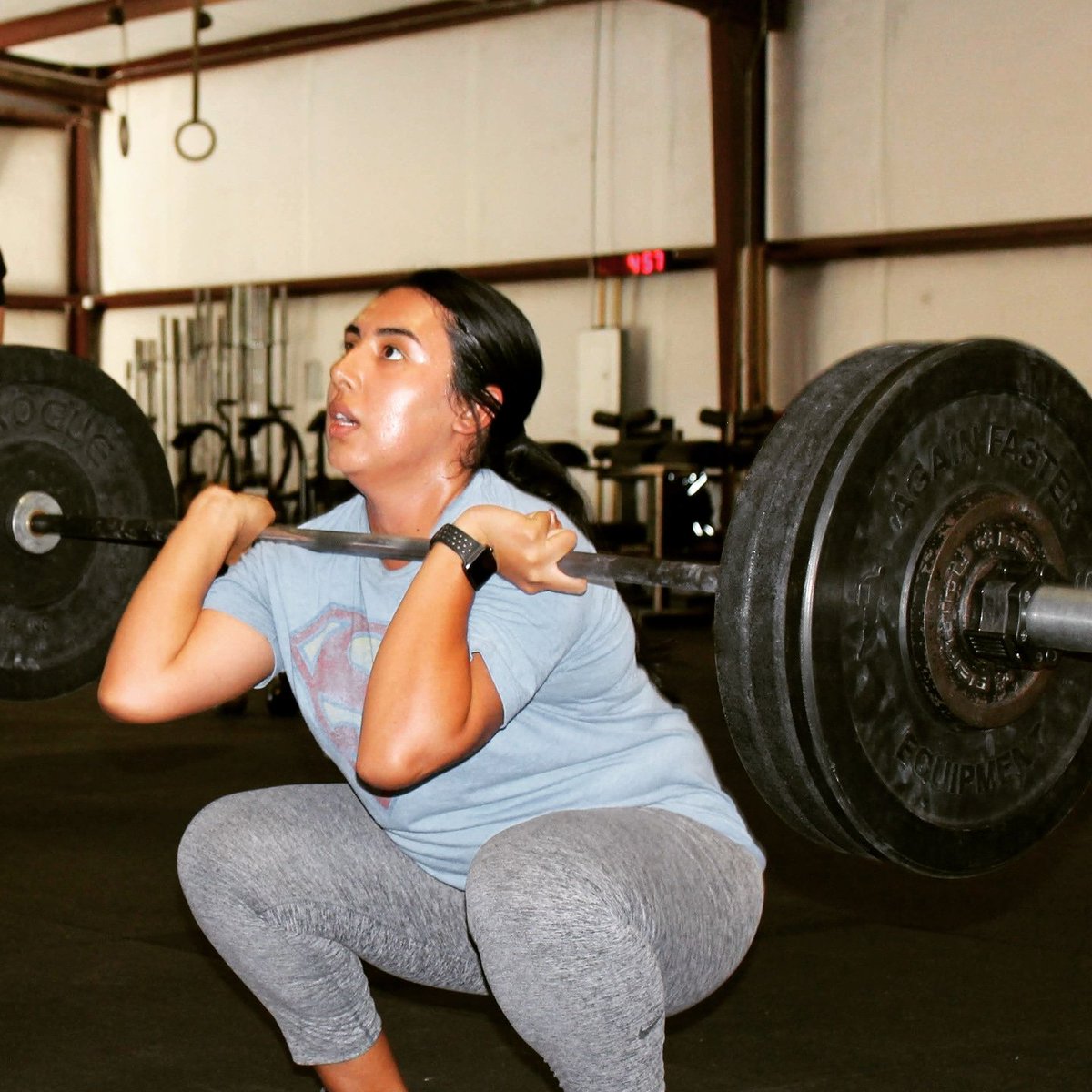 VisaliaWest's tweet photo. No big, juuuuust another PR for CFWV Athlete @Jessjess.g #105 Front Squat for 3. Hollaaaaa!!!!! #movewellfeelgood
#hardworkpaysoff #Crossfitwestvisalia #Crossfit #CrossfitChicksRock https://t.co/sd9BxMCyQU