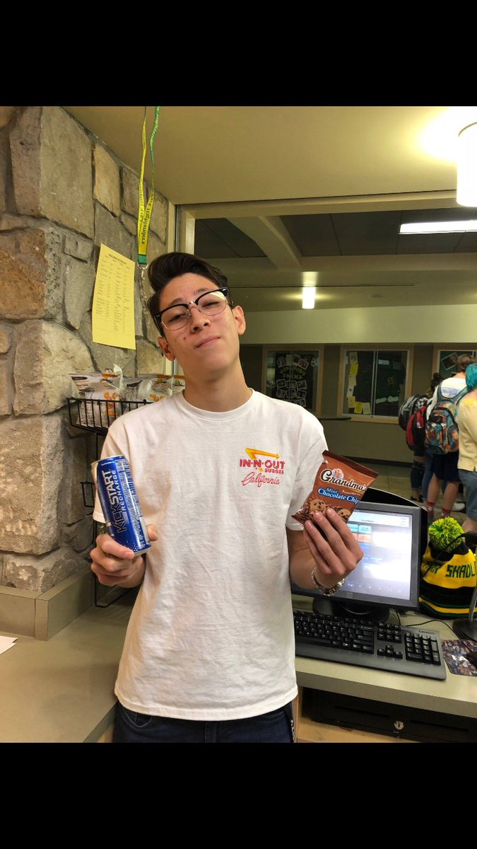 shadleparkdeca's tweet photo. Today we appreciated our customers in the Highlander Hut with a Kickstart to their day by throwing in a free bag of Grandma's Cookies with the purchase of a Kickstart-thanks Highlanders for keeping us in business! #DECASBEWeek https://t.co/qLJHDHSTox