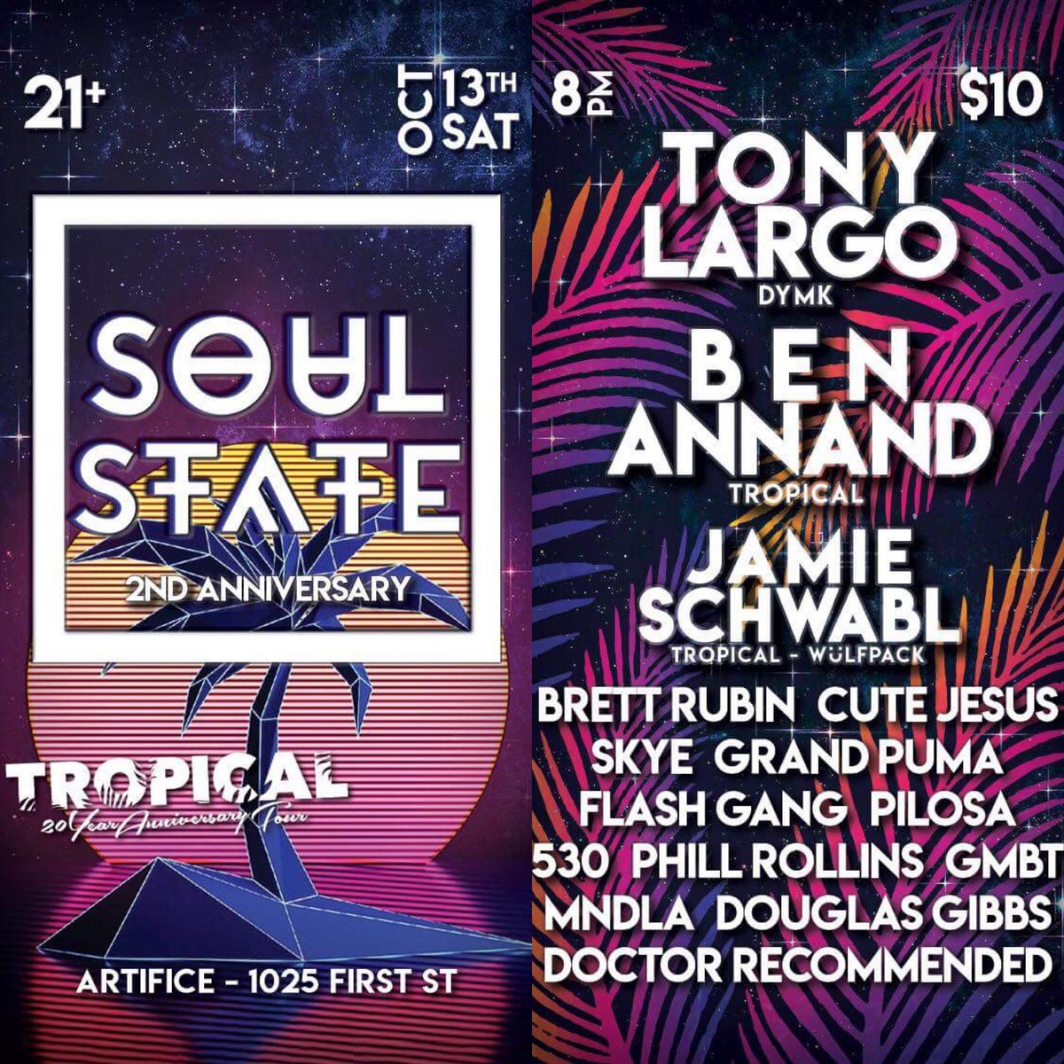 Cannot believe it has already been 2 years for this group! Stoked to be a part of it!

Next Saturday TEAM!

#fivethree0 #soulstate #artifice #lasvegastech #housemusic #twoyearanny