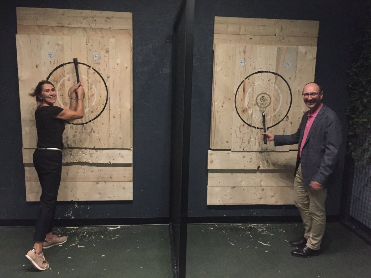 FDimanche's tweet photo. I have to say we had fun @EscapeManorTO for opening night! A beautiful new space in #Toronto for events / parties on King Street West! Of course, it helps that the co-owners and manager are @HTMRyerson @TRSMRyersonU alumni! All the best! #EscapeManorTO #Axethrowing #escaperoom https://t.co/Q0G6oshZDp