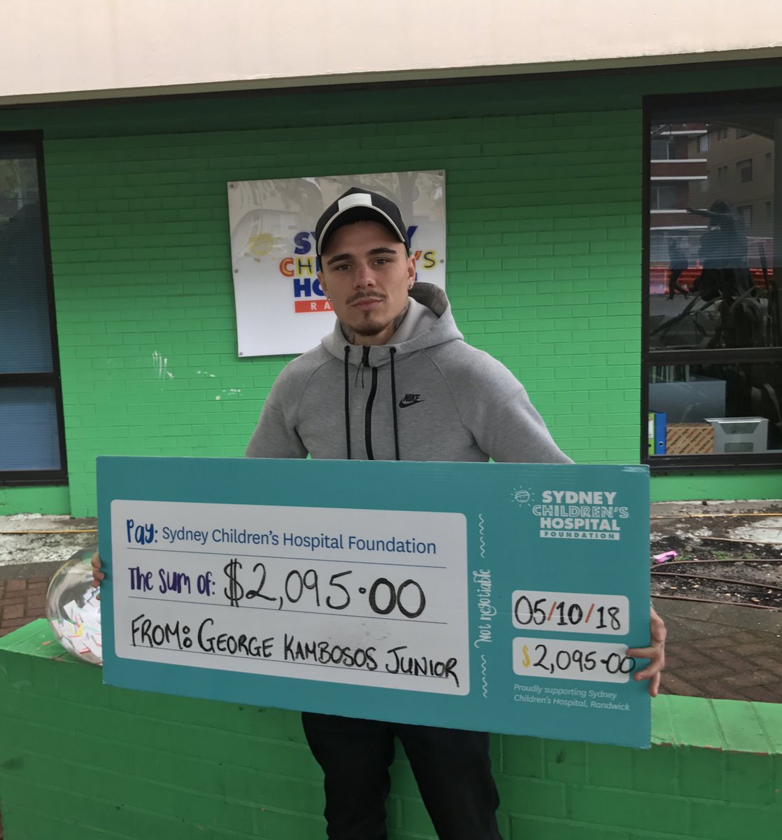 georgekambosos's tweet photo. Thank You To Everyone Who Donated. We Raised $2095 In Only A Week.  Great Effort And A Great Cause. This Money Will Help The 69000 Critically Ill And Injured Children That The Childrens Hospital Care For. Congrats To The Winner Of The Raffle, Winning The Awesome Artwork. https://t.co/wsDLeUKjQJ