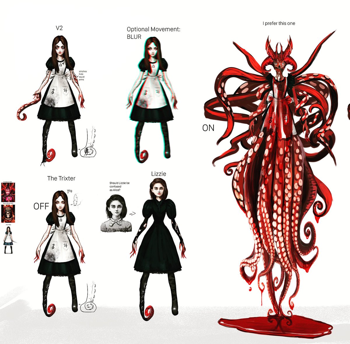 American Mcgee Shadow Alice Is Emerging From The Narrative Development On Alice Asylum Over On Patreon Our Patrons Are Contributing To Preproduction On The New Game Via Crowd