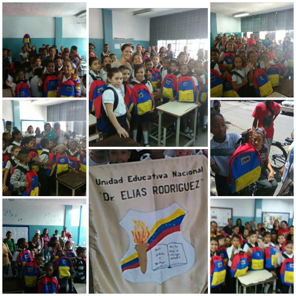 uen_dr's tweet photo. Entrega de morrales y útiles escolares a los estudiantes de la UEN. Dr. Elias Rodríguez. Parroquia San Agustín. @DanielaHerrer24 @grgrachi @SAN_AGUSTIN2018 @clifsanagustin @CRIF_Dtto_Cap @coordprimariadc @gracielamarilis @ArmadasCircuito @psuvaristobulo @NicolasMaduro @Nancyor7 https://t.co/3JkojWtiGG