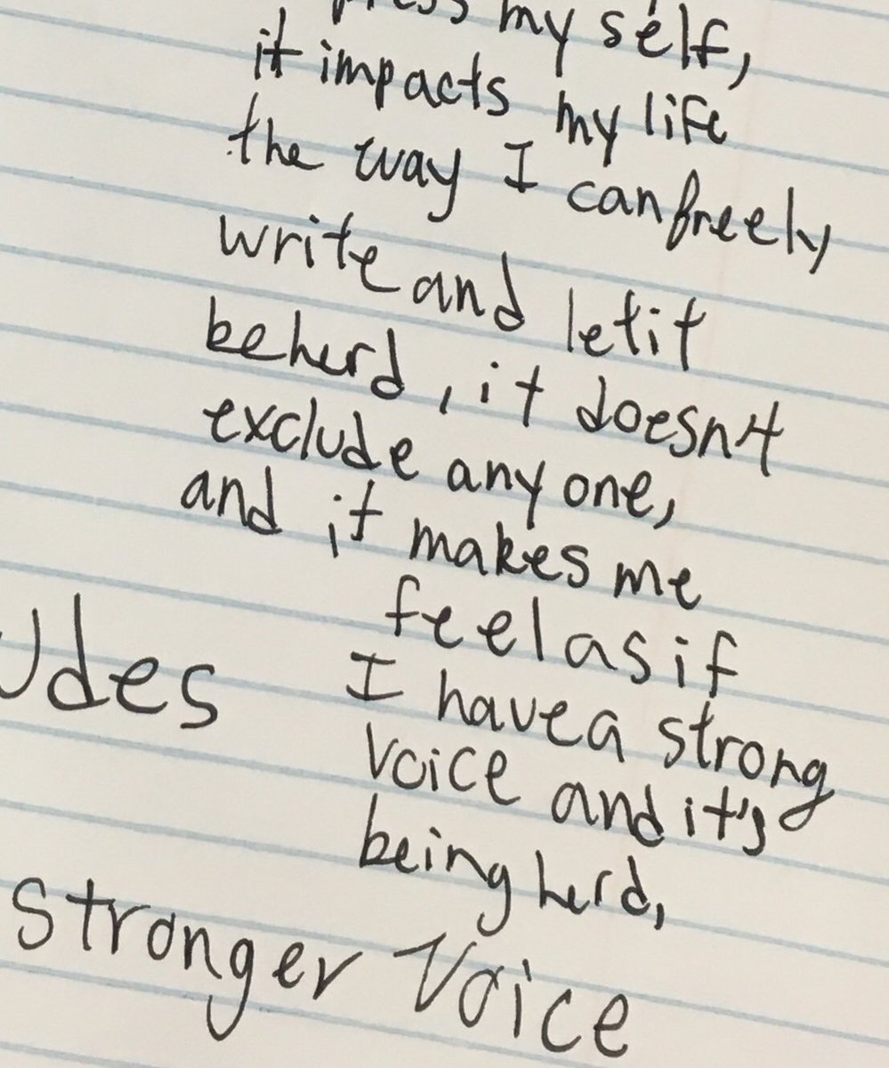 mrodz308's tweet image. Maybe an impact... when they come back after 2 years to write &amp;amp; blog and still have their notebooks. #WhyIWrite #HourofBlog