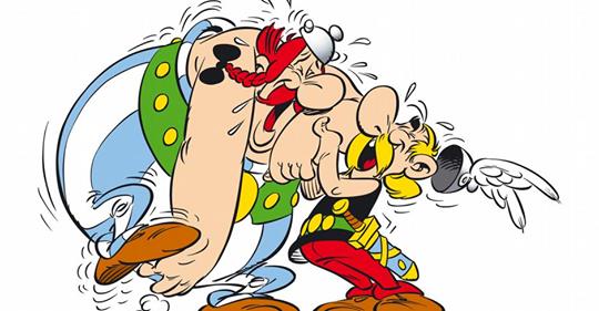 The evening editiors most favorite  comic ever.... !! Asterix and Obelix  or “Astérix el Galo” as the original title was. Was so difficult to get  them in the USA after moving back from Europe. facebook.com/LaPazBajaSurMe… …
