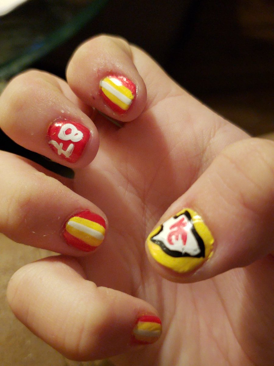 isabeldesidiaz's tweet image. Kansas City Chiefs nails...the best I could do at 11:30 at night 🤣 #kelce87 #unstoppablechiefs #chiefkingdom @Chiefs @NFL
