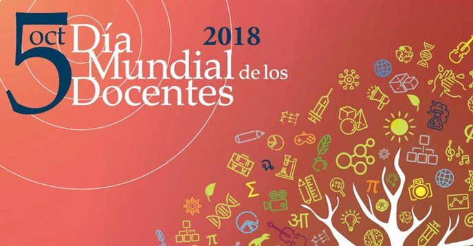 “El derecho a la educación implica el derecho a docentes cualificados”. Este lema conmemora el 70 aniversario de la Declaración Universal de los Derechos Humanos, que es también el #díamundialdelosdocentes. Los profesores son la base y el alma del sistema educativo. GRACIAS