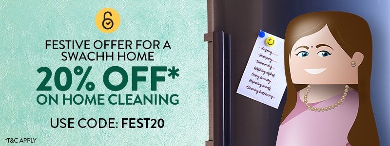 Avoid last minute rush and price surge. Book Your #Diwali #cleaning service today on Timesaverz and enjoy 20% discount. Log on to timesaverz.com  / download app.